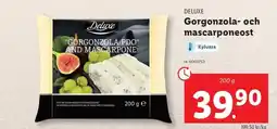 Lidl Deluxe Gorgonzola- och mascarponeost erbjuda