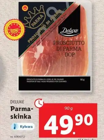 Lidl DELUXE Parma- skinka erbjuda