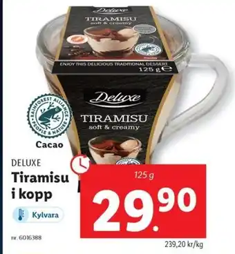 Lidl DELUXE Tiramisu i kopp erbjuda