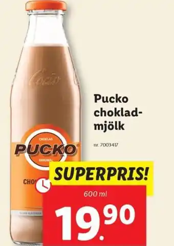 Lidl Pucko choklad- mjölk erbjuda