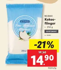 Lidl BELBAKE Kokos- flingor erbjuda