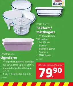 Lidl PYREX DAILY* Bakform/ måttbägare erbjuda