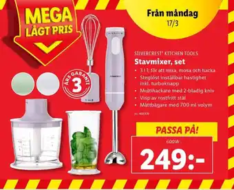 Lidl SILVERCREST KITCHEN TOOLS Stavmixer, set erbjuda