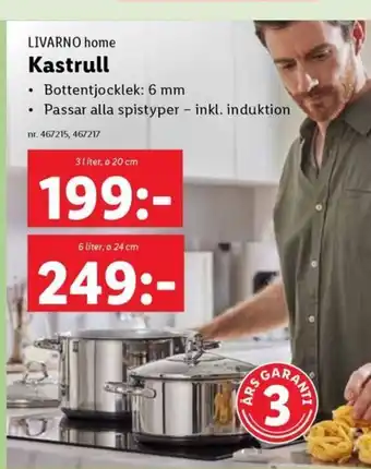 Lidl LIVARNO home Kastrull erbjuda