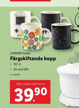 Lidl LIVARNO home Färgskiftande kopp erbjuda