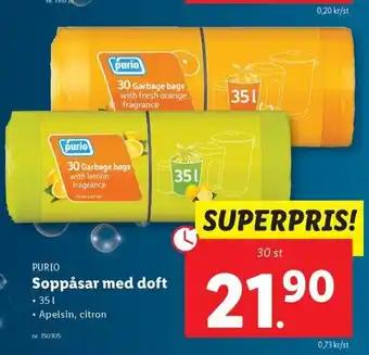 Lidl purio Soppåsar med doft erbjuda