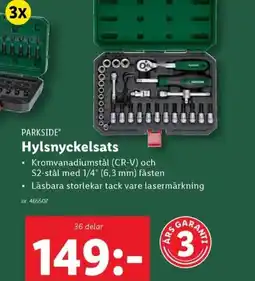 Lidl PARKSIDE* Hylsnyckelsats erbjuda