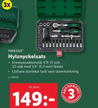 Lidl PARKSIDE* Hylsnyckelsats erbjuda