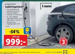 Lidl ULTIMATE SPEED® Laddningskabel* erbjuda