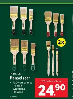 Lidl PARKSIDE* Penselset⭑ erbjuda