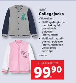 Lidl lupilu Collegejacka erbjuda