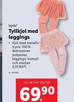 Lidl lupilu Tyllkjol med leggings erbjuda