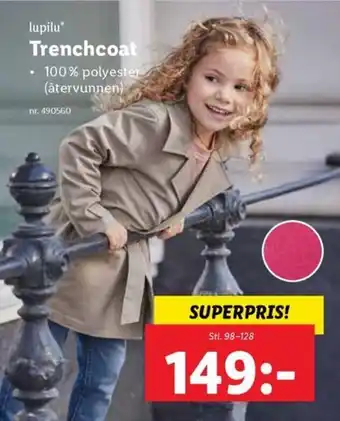 Lidl lupilu Trenchcoat erbjuda