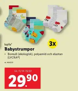 Lidl lupilu Babystrumpor erbjuda