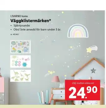 Lidl LIVARNO home Väggklistermärken* erbjuda