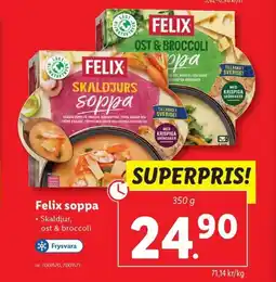 Lidl Felix soppa erbjuda