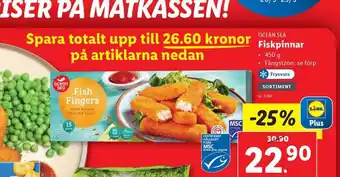 Lidl OCEAN SEA Fiskpinnar . erbjuda