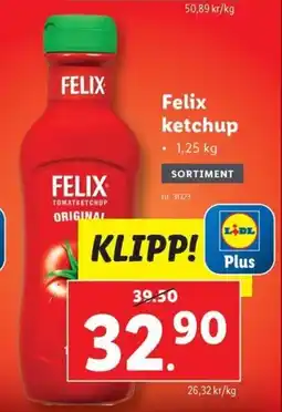 Lidl Felix ketchup erbjuda