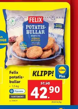 Lidl Felix potatis- bullar erbjuda