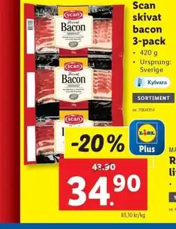 Lidl Scan skivat bacon erbjuda