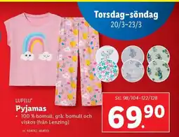 Lidl LUPILU Pyjamas erbjuda