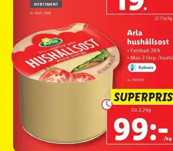 Lidl Arla hushallsost erbjuda