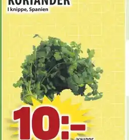 Matvärlden Tensta KORIANDER erbjuda
