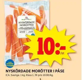 ICA Kvantum ICA Nyskördade morötter i påse erbjuda