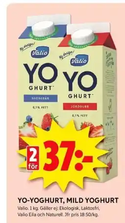 ICA Kvantum VALIO Yo-yoghurt, mild yoghurt erbjuda