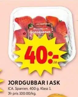 ICA Kvantum ICA Jordgubbar i ask erbjuda