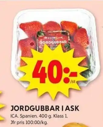 ICA Kvantum ICA Jordgubbar i ask erbjuda