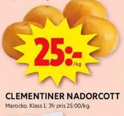 ICA Kvantum Clementiner Nadorcott erbjuda