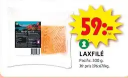 ICA Kvantum PACIFIC Laxfilé erbjuda