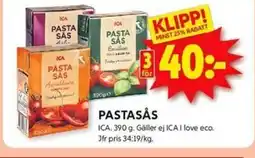 ICA Kvantum ICA Pastasås erbjuda