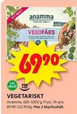 ICA Kvantum ANAMMA Vegetariskt erbjuda