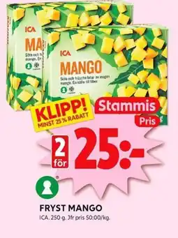 ICA Kvantum ICA Fryst mango erbjuda