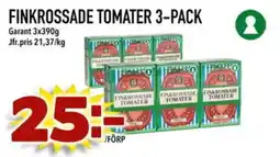 Din Mat GARANT Finkrossade tomater 3 pack erbjuda