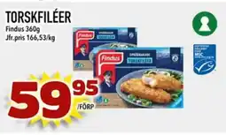 Din Mat FINDUS Torskfiléer erbjuda