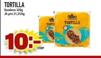 Din Mat BANDEROS Tortilla erbjuda