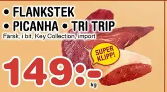 Nya Pulsen Flankstek • Picanha • Tri trip erbjuda