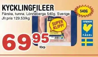 Nya Pulsen Lönneberga Kycklingfileer erbjuda