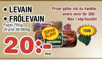 Nya Pulsen FAZER Levain • Frölevain erbjuda