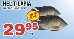 Nya Pulsen Hel Tilapia erbjuda