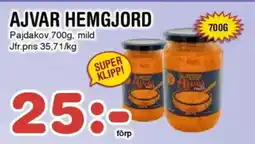 Nya Pulsen PAJDAKOV Ajvar hemgjord erbjuda