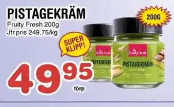 Nya Pulsen Pistagekräm Fruity Fresh erbjuda