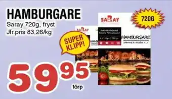 Nya Pulsen SARAY Hamburgare erbjuda