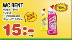 Nya Pulsen HARPIC WC Rent erbjuda