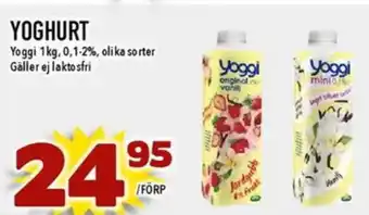 Nya Pulsen YOGGI Yoghurt erbjuda