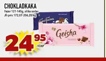 Nya Pulsen FAZER Chokladkaka erbjuda