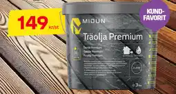 Byggmax MIDUN Träolja Premium erbjuda